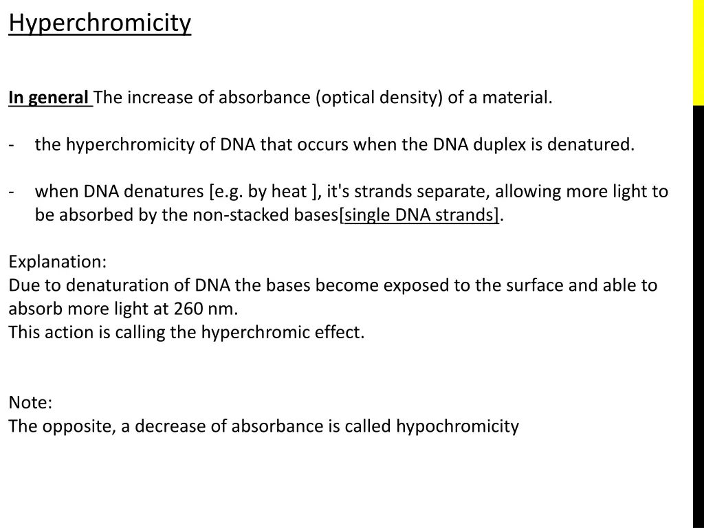 hyperchromicity