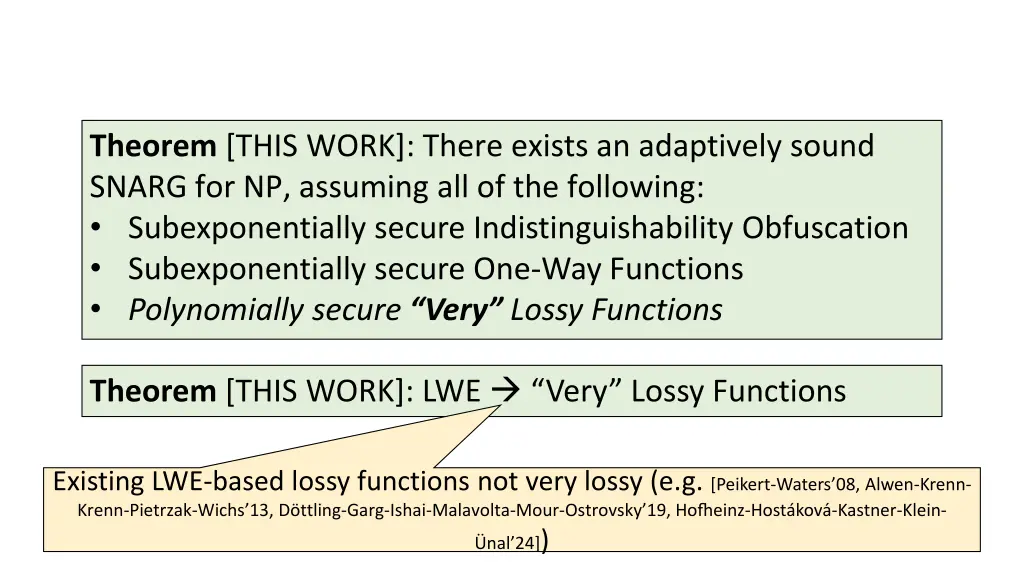 theorem this work there exists an adaptively