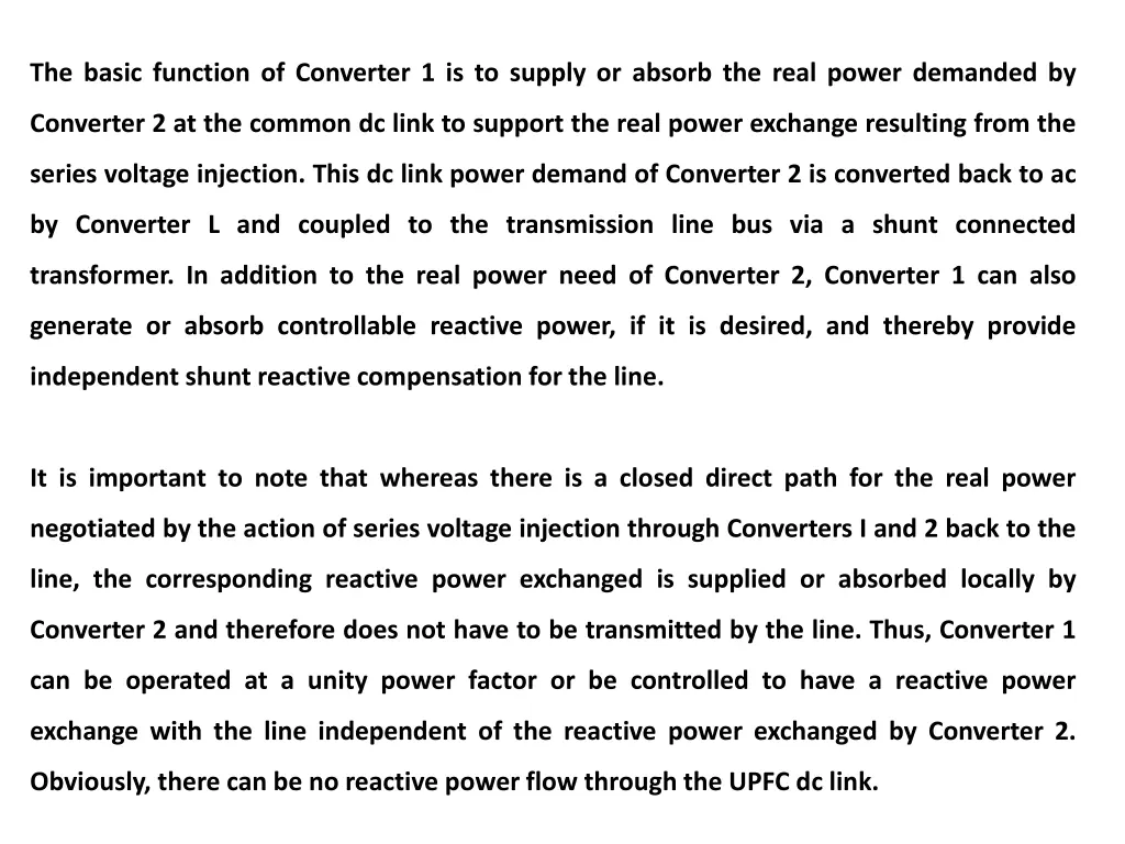 the basic function of converter 1 is to supply