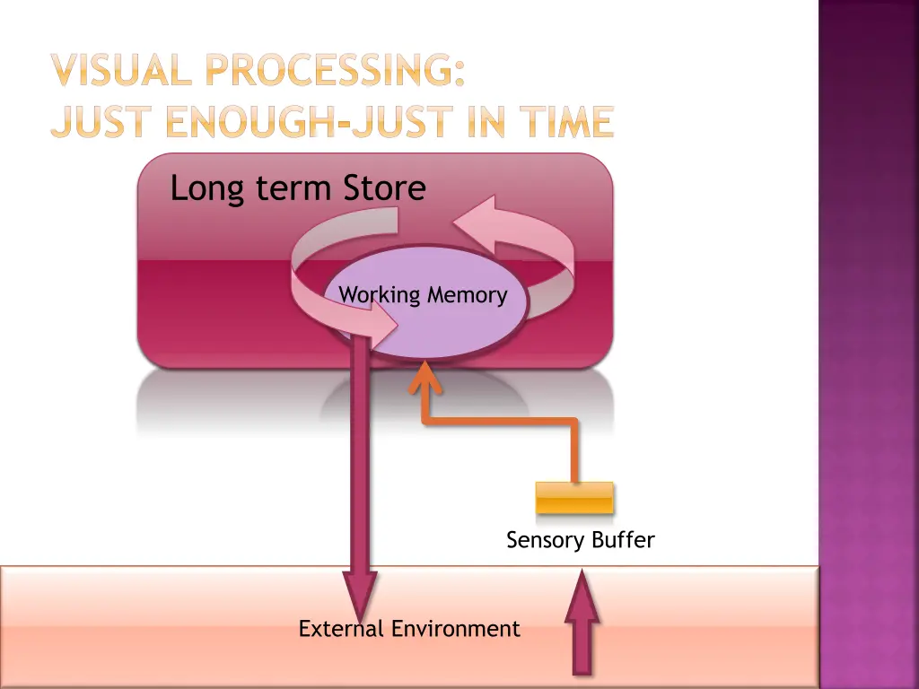 visual processing just enough just in time