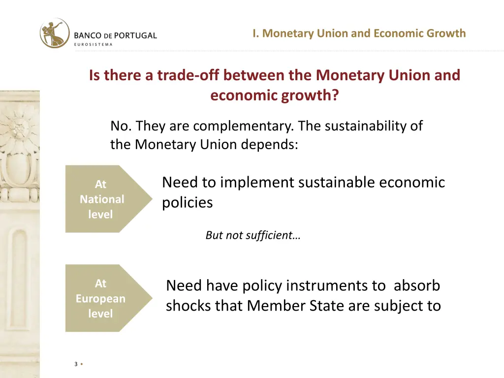 i monetary union and economic growth