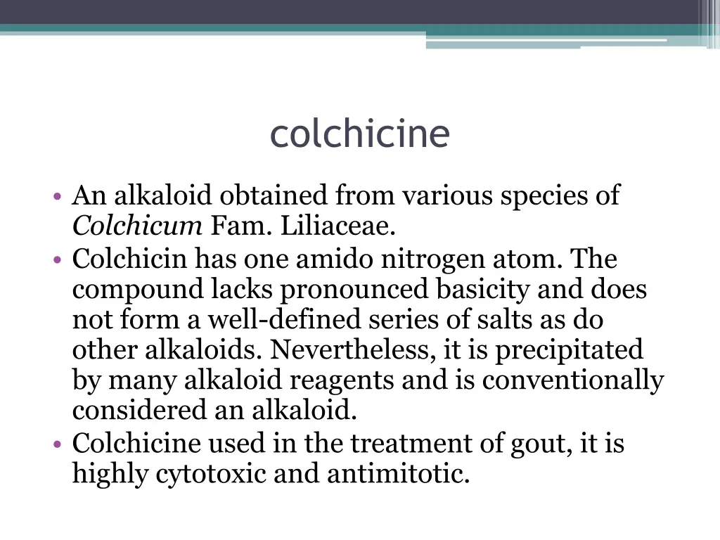 colchicine