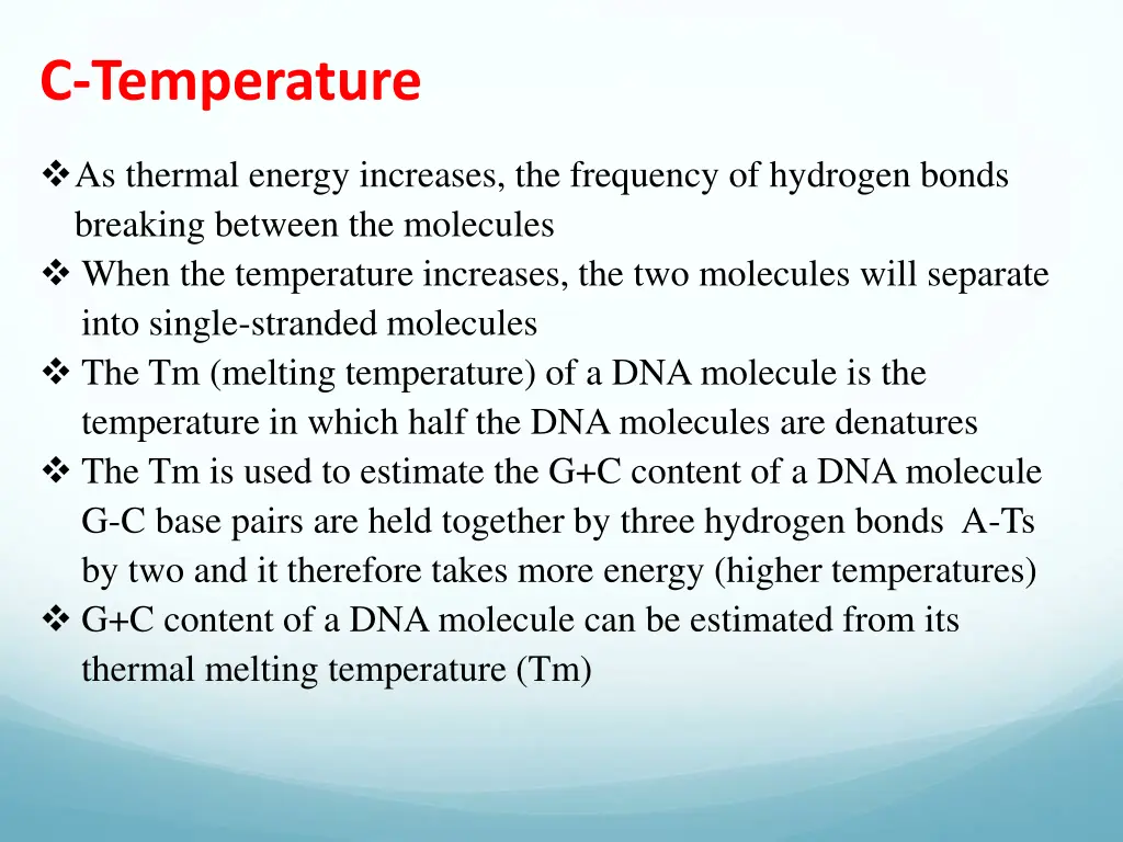 c temperature