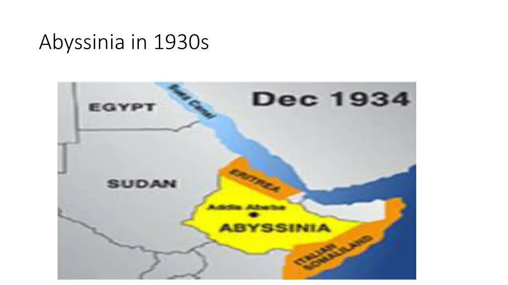 abyssinia in 1930s