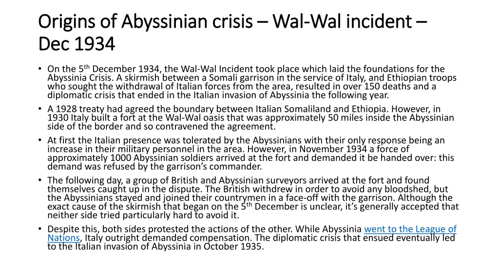 origins of abyssinian crisis origins