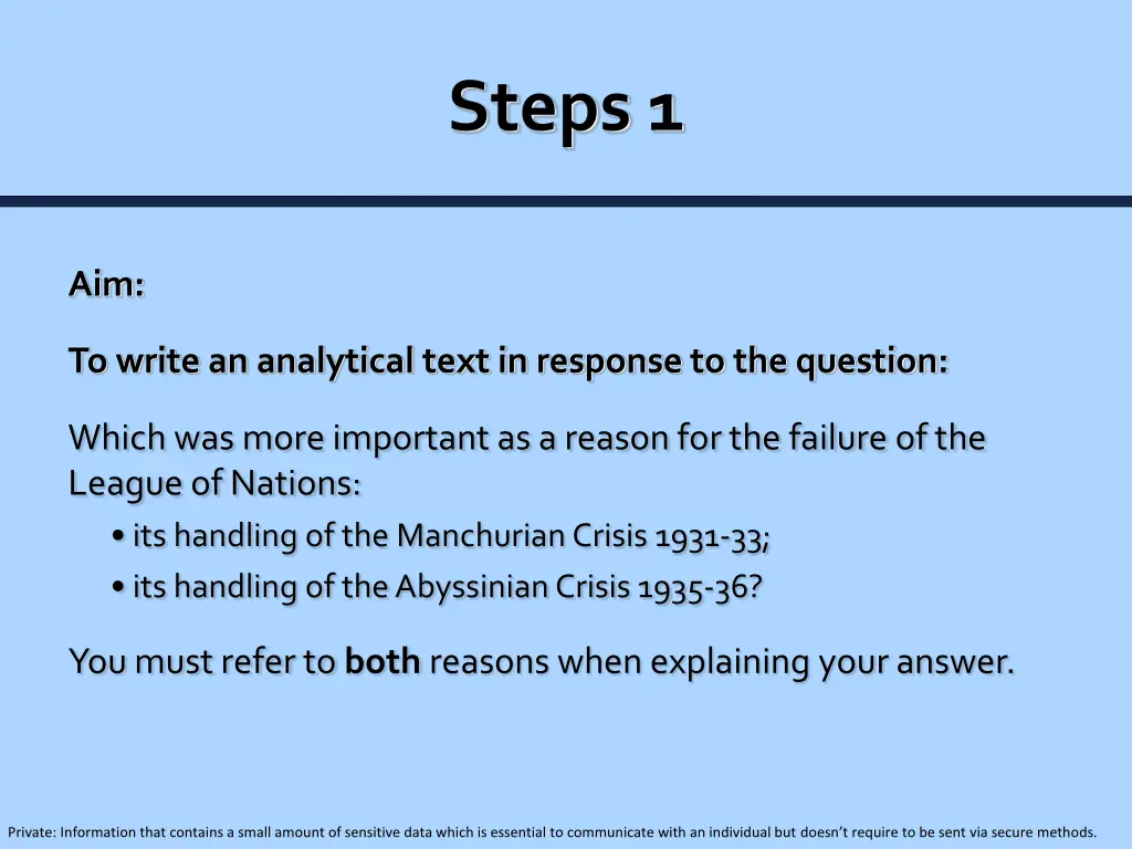 steps 1
