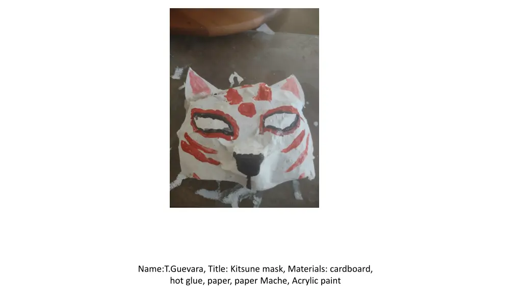 name t guevara title kitsune mask materials