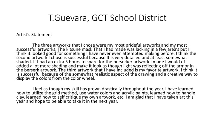 t guevara gct school district