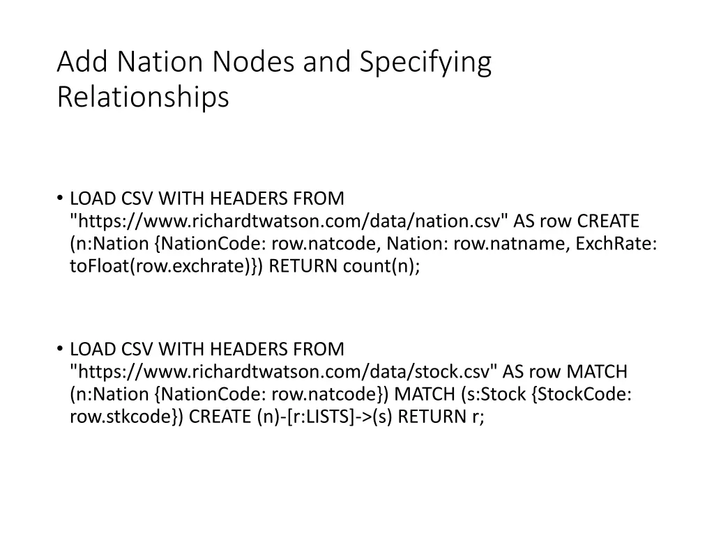 add nation nodes and specifying relationships