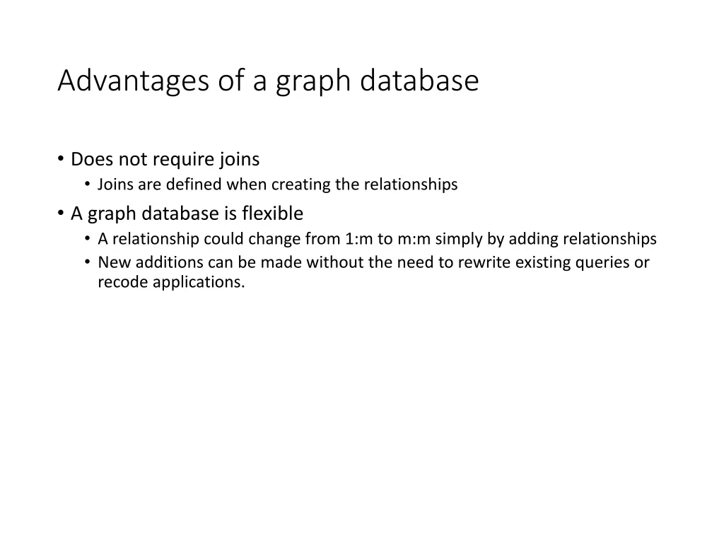 advantages of a graph database