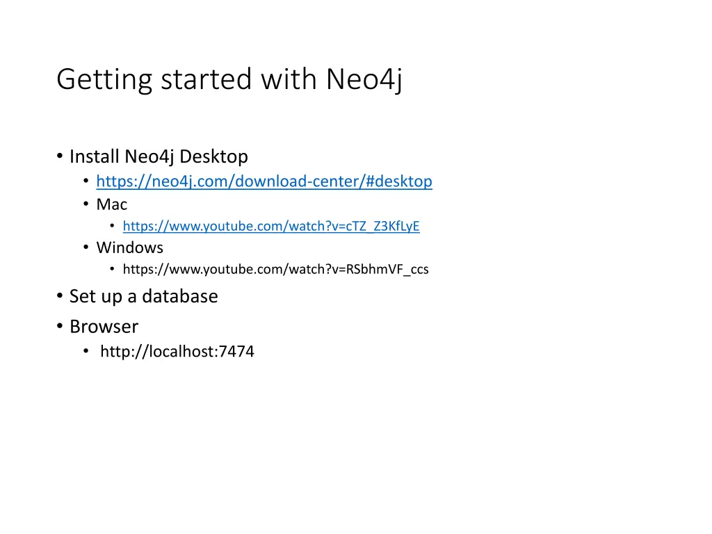 getting started with neo4j