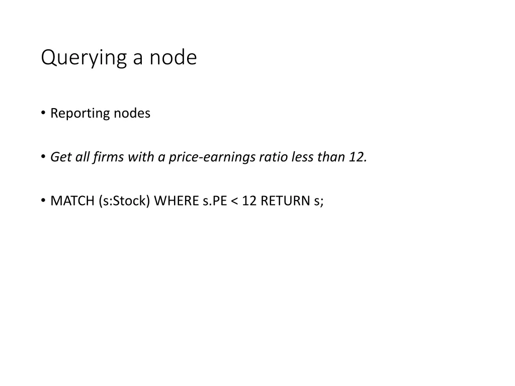 querying a node 2