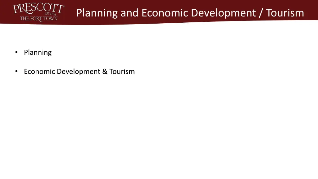 planning and economic development tourism