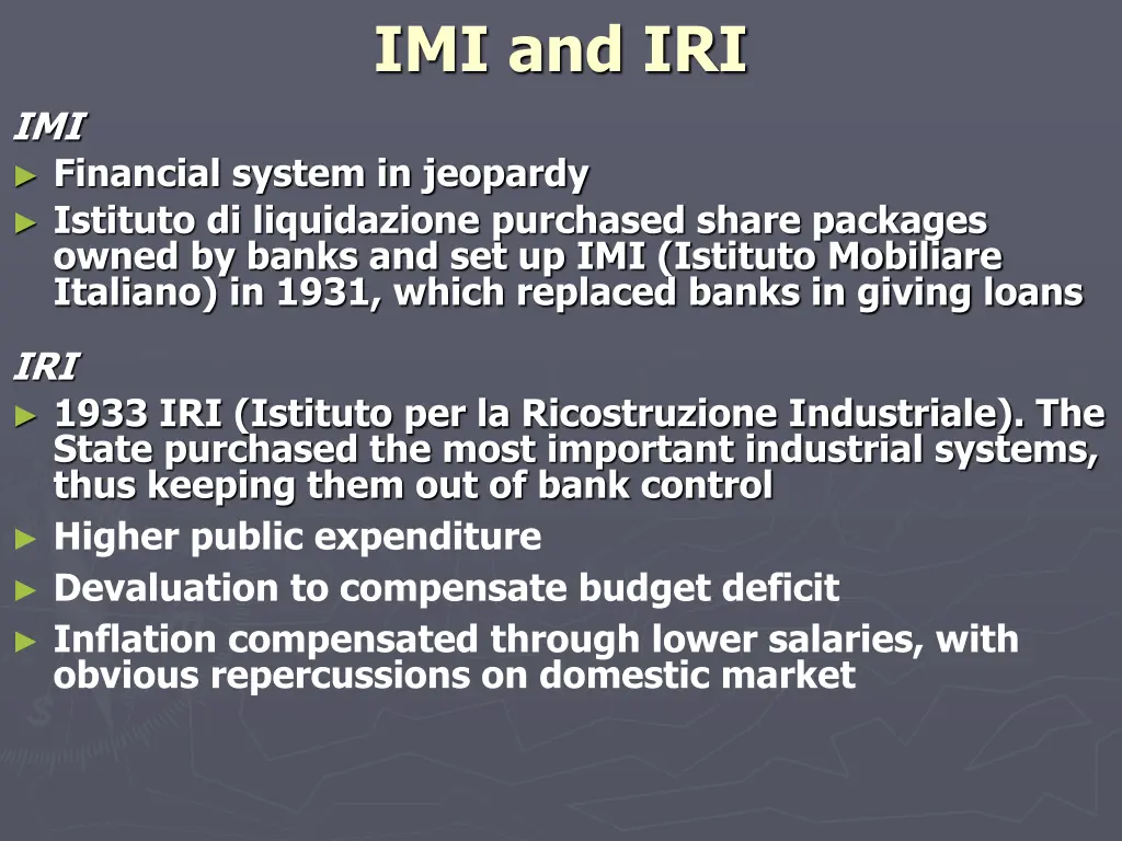 imi and iri