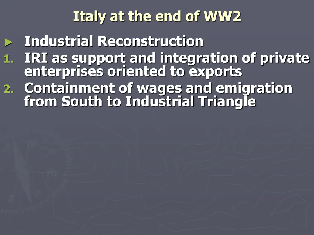 italy at the end of ww2