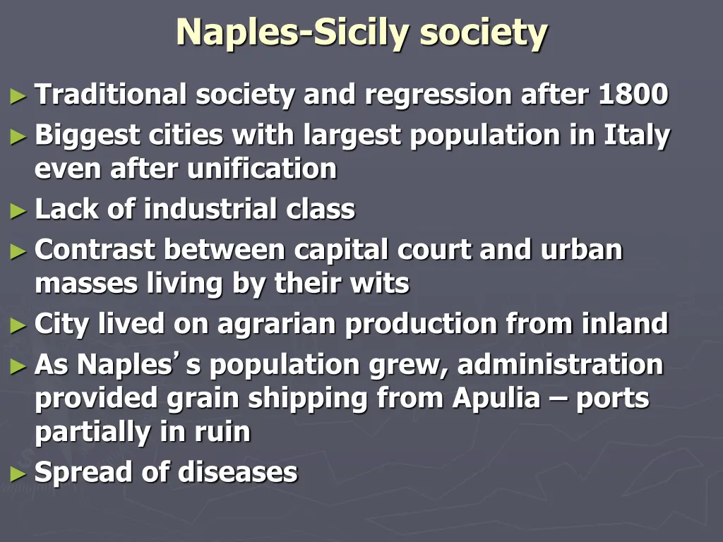 naples sicily society