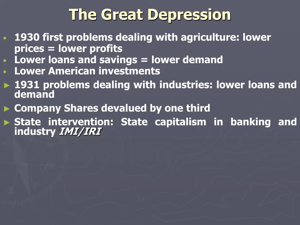 the great depression