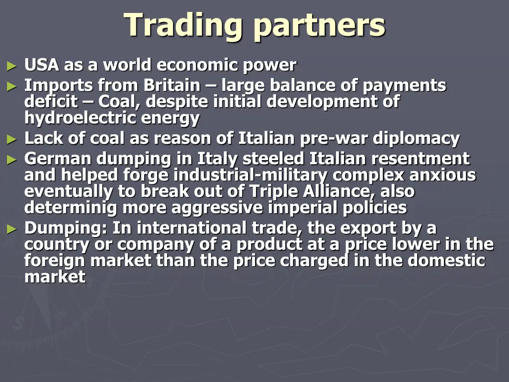 trading partners