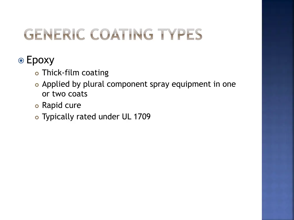 generic coating types 3