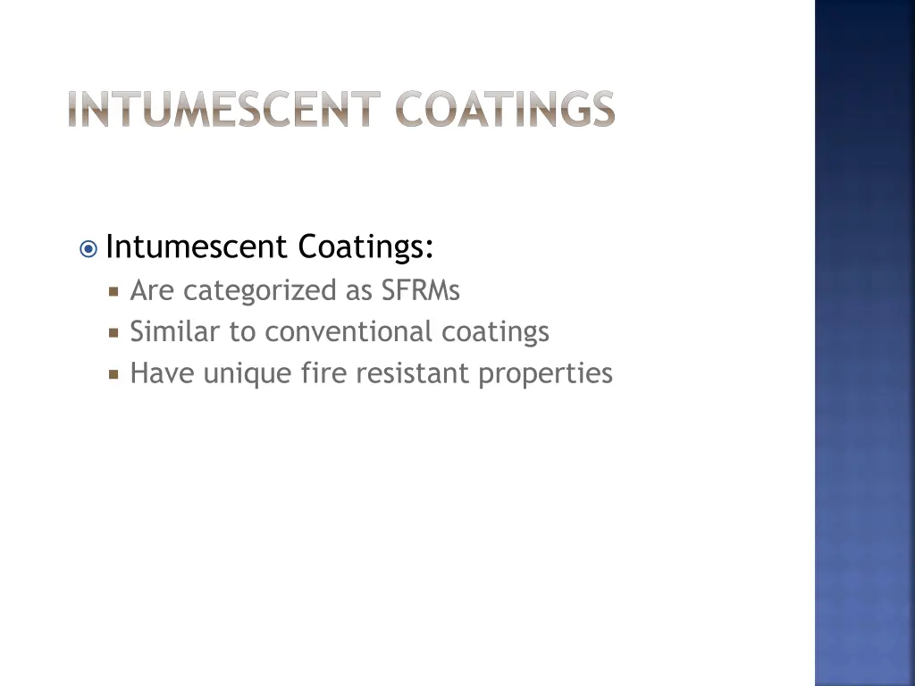 intumescent coatings 1