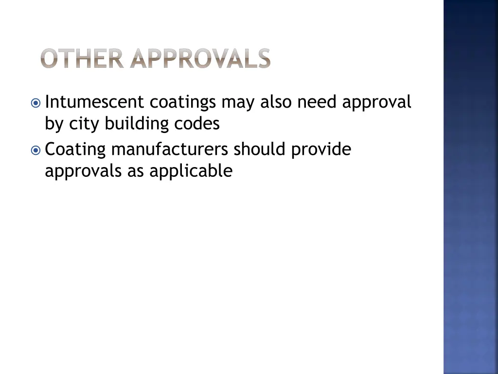 other approvals