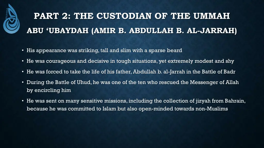 part 2 the custodian of the ummah