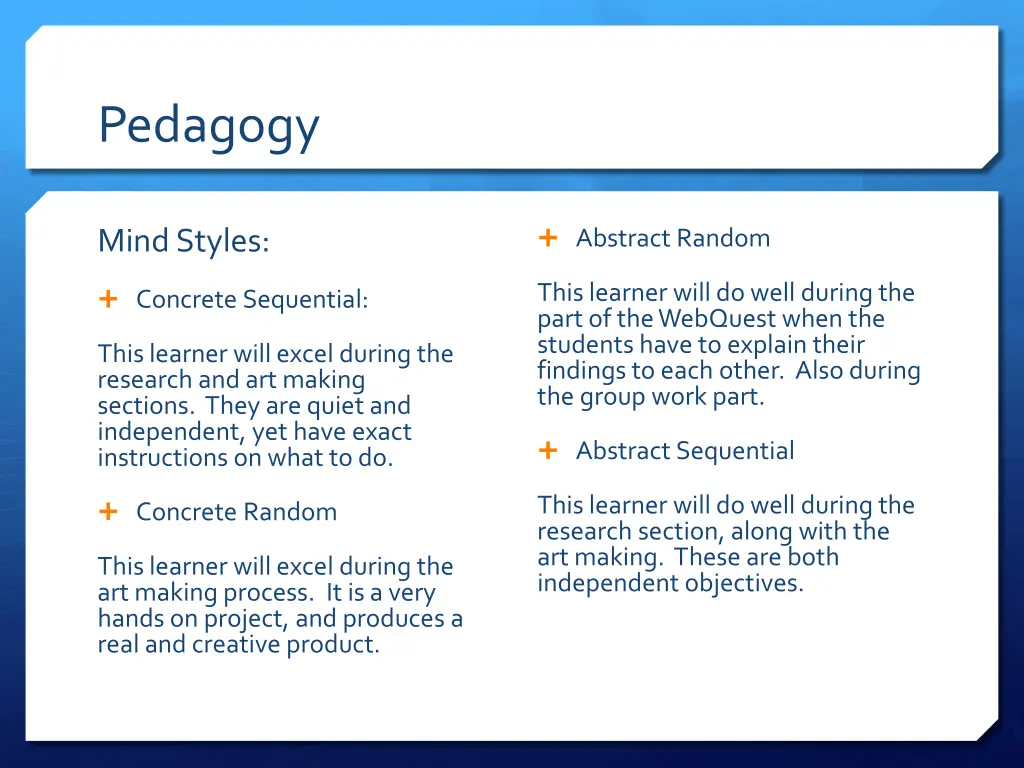 pedagogy