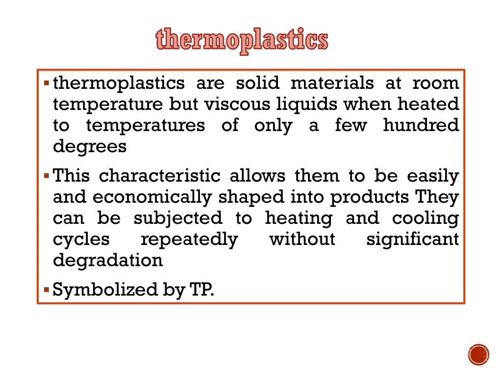 thermoplastics