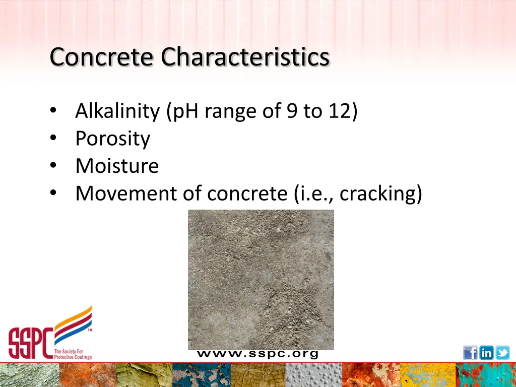 concrete characteristics