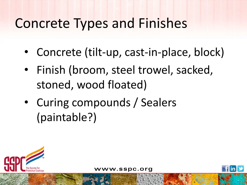 concrete types and finishes