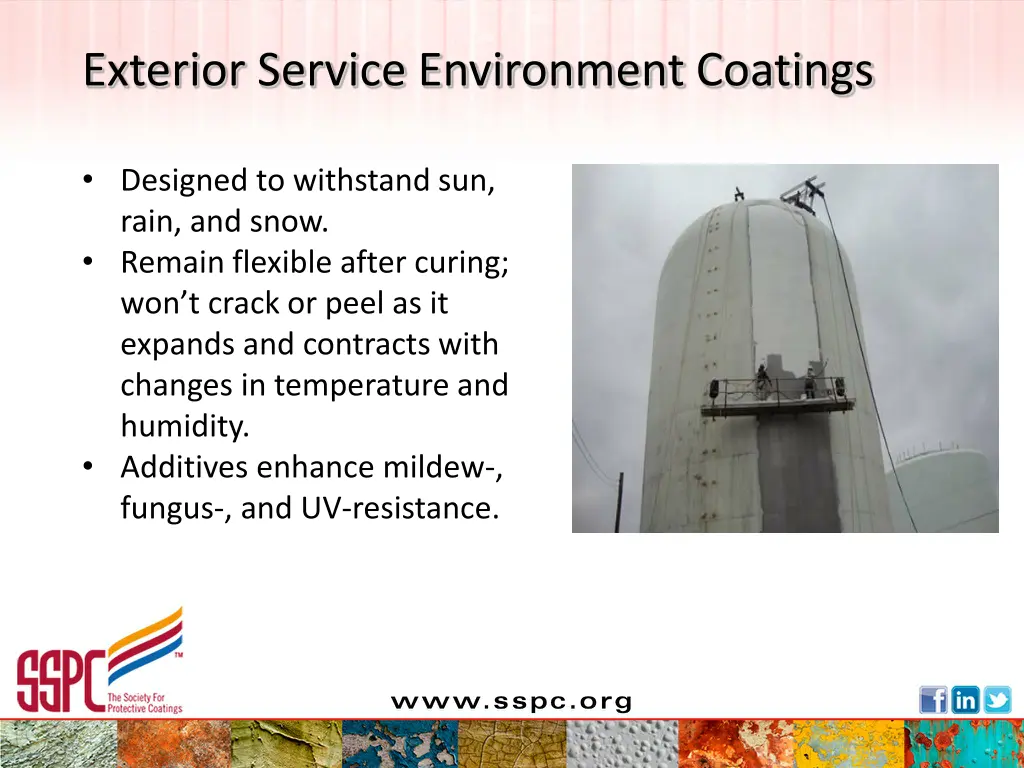 exterior service environment coatings