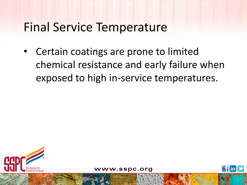 final service temperature