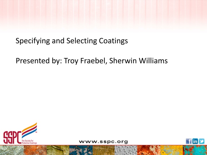 specifying and selecting coatings