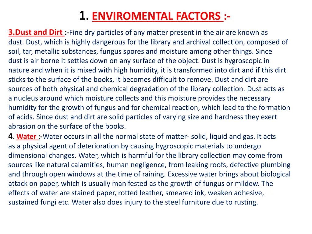 1 enviromental factors 2