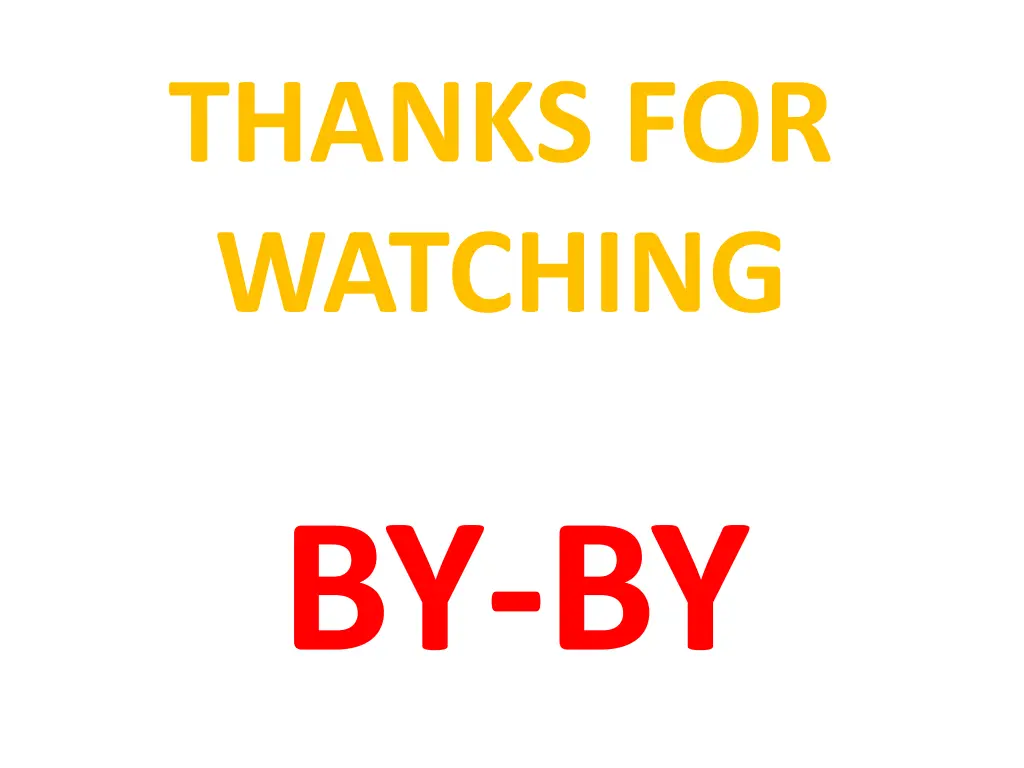 thanks for watching