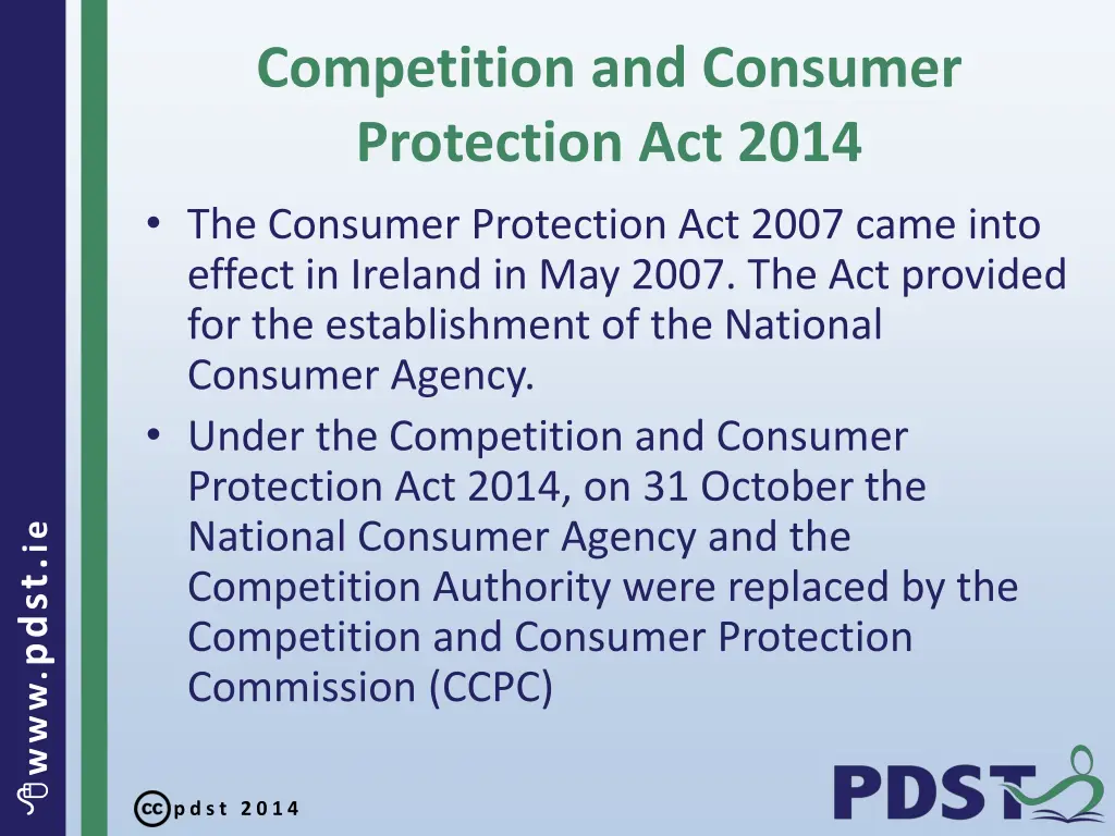 competition and consumer protection act 2014