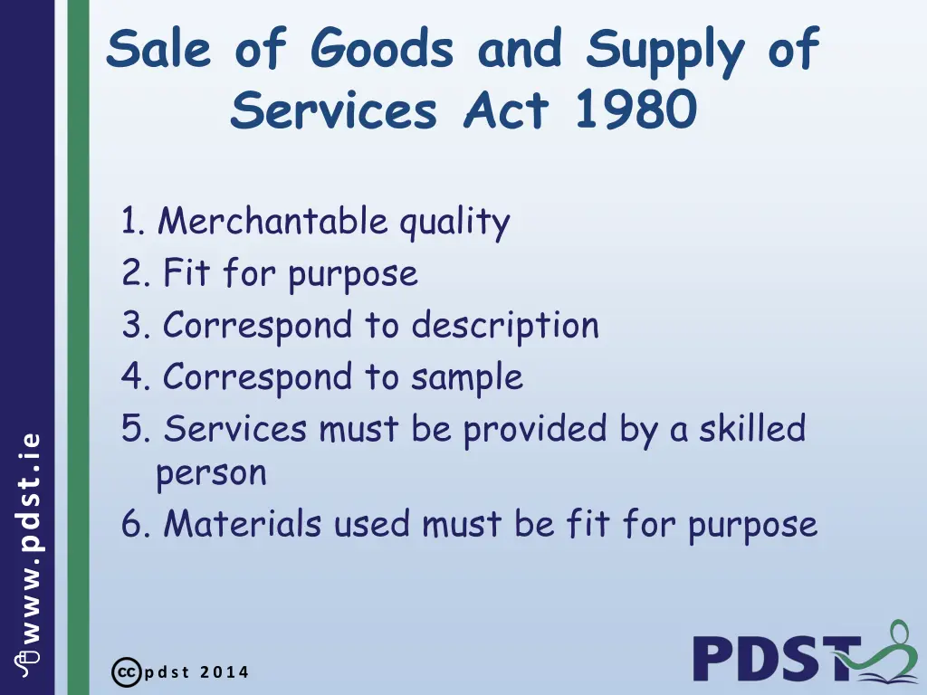 sale of goods and supply of services act 1980