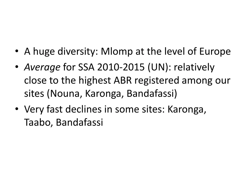 a huge diversity mlomp at the level of europe