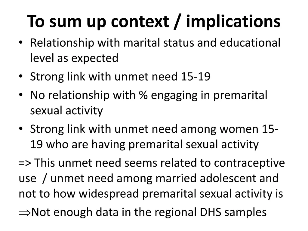 to sum up context implications relationship with