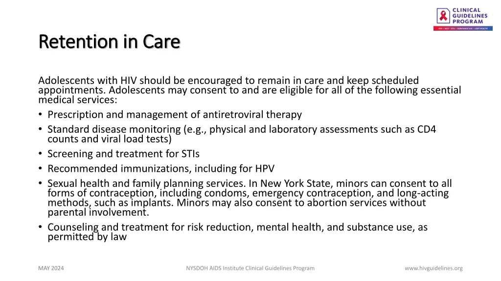 retention in care retention in care