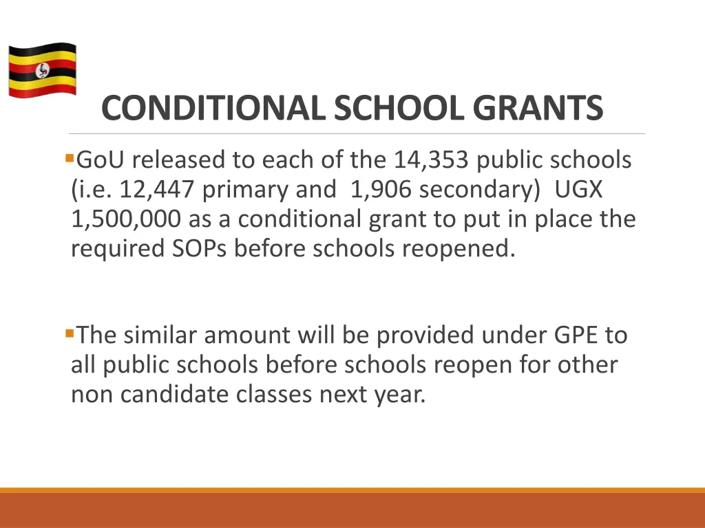 conditional school grants