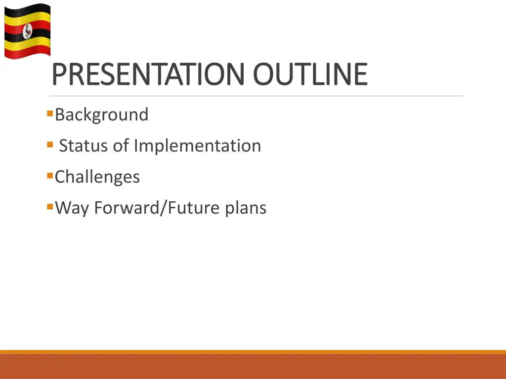 presentation outline presentation outline