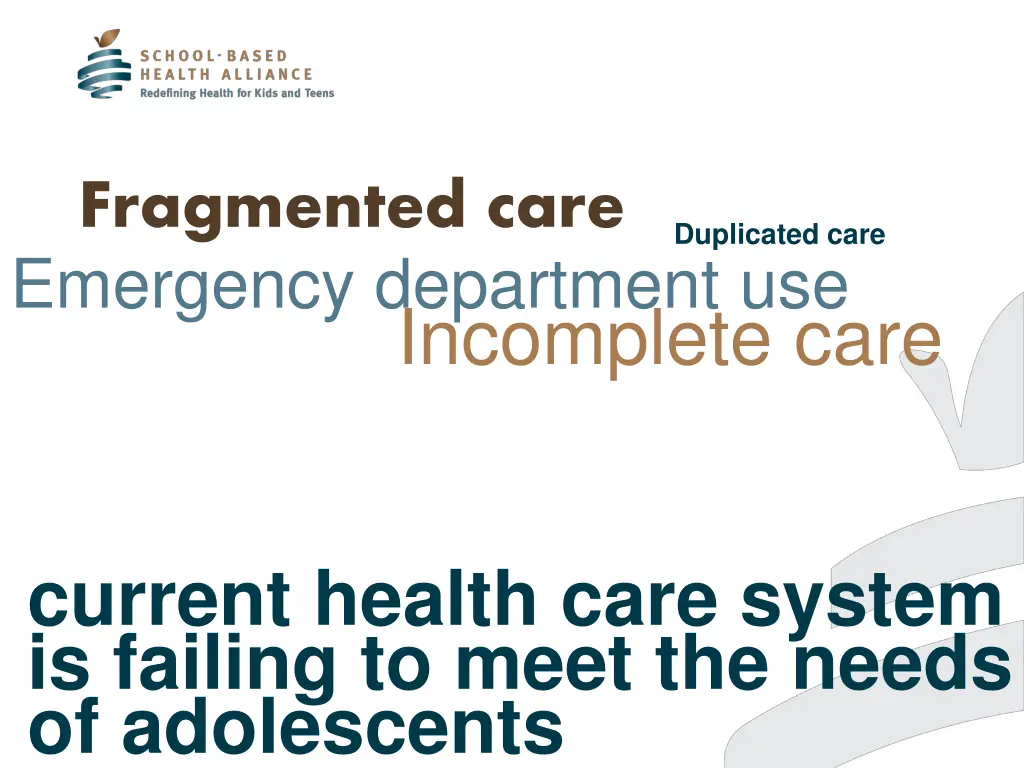 fragmented care emergency department