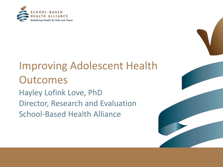 improving adolescent health outcomes hayley