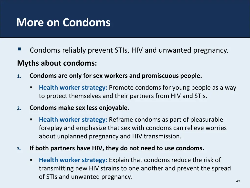 more on condoms