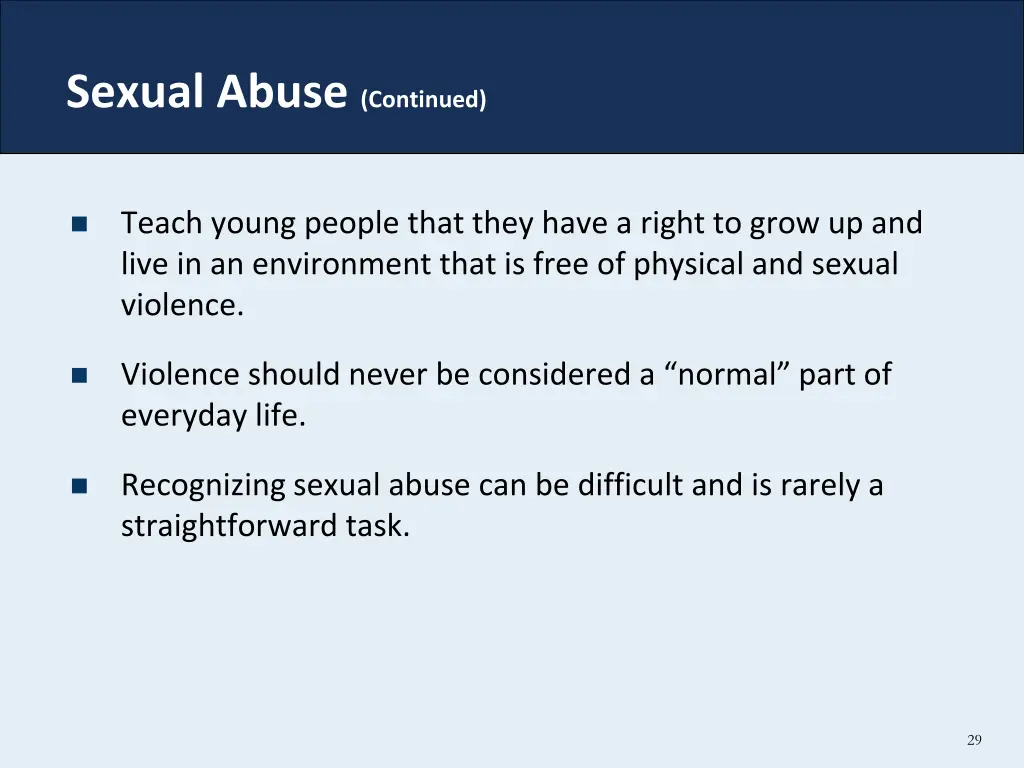 sexual abuse continued 1