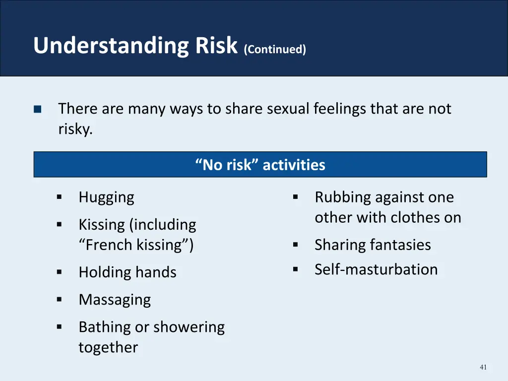 understanding risk continued 1