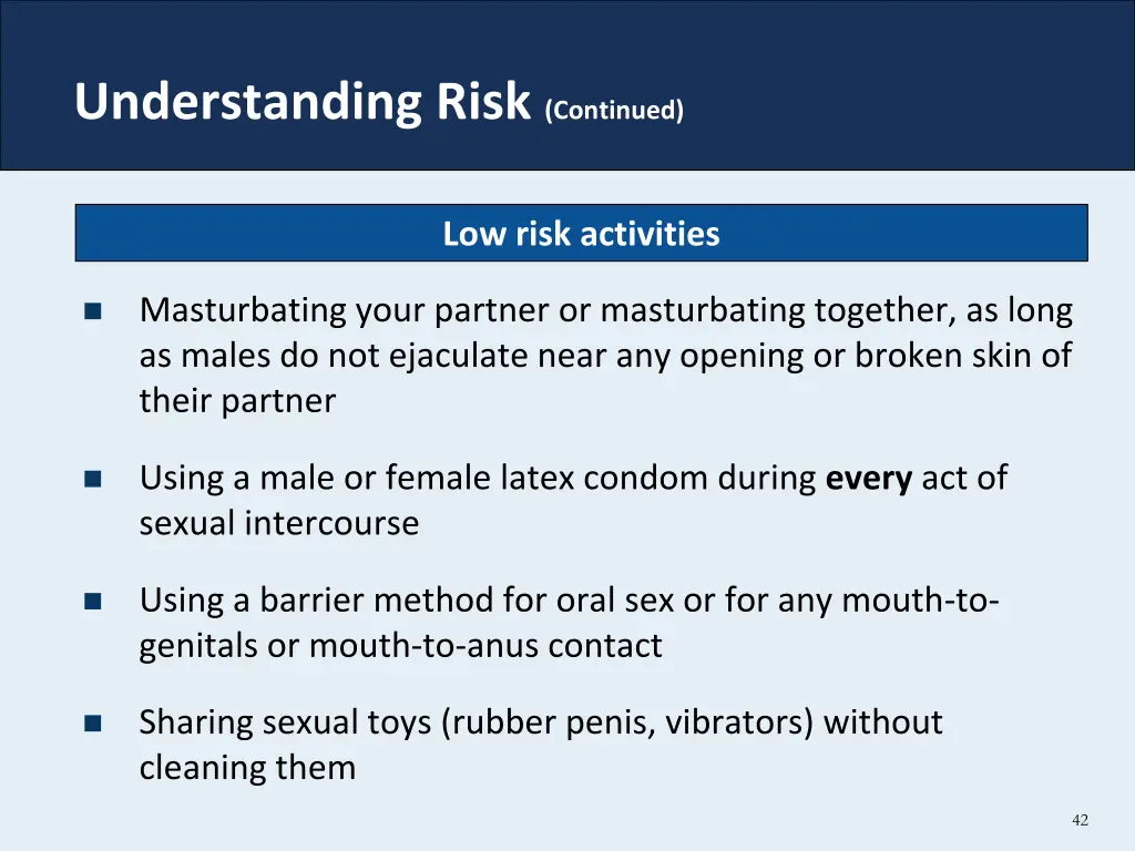 understanding risk continued 2