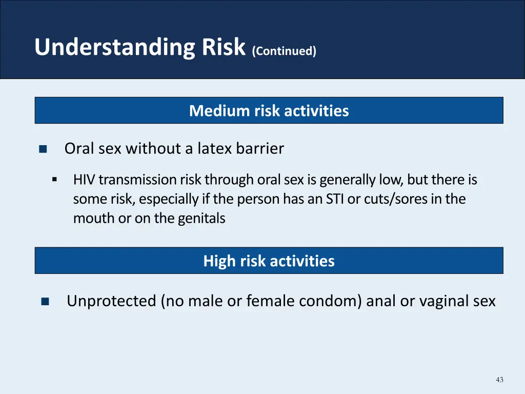 understanding risk continued 3