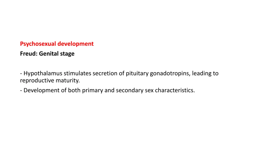 psychosexual development